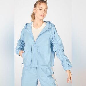 Fabletics Norah Track Jacket Vintage Blue1 XS